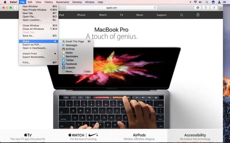 Edit menu bar mac